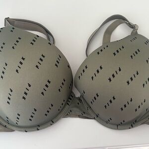 PINK Victoria's Secret Olive Green Wear Everywhere Push-Up Bra